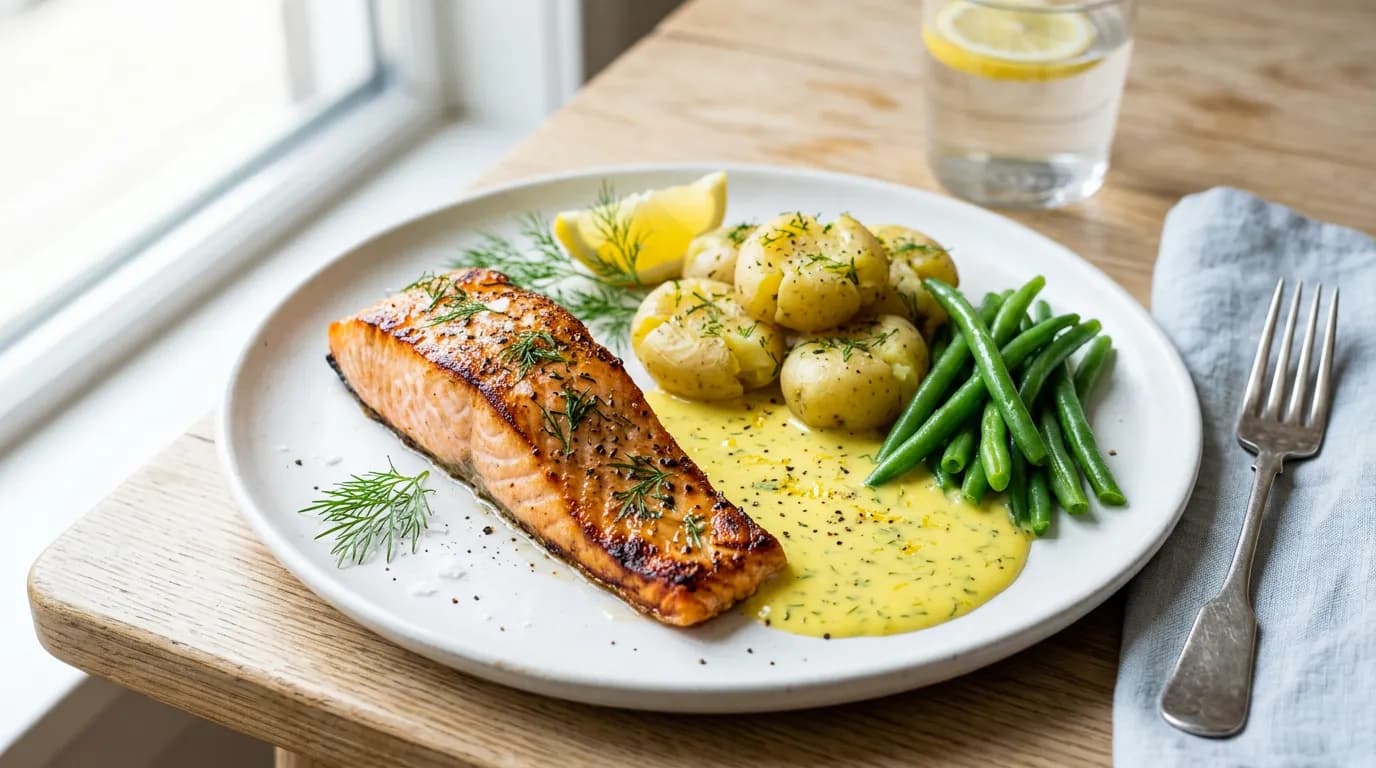 Laxfilé med Dillsås